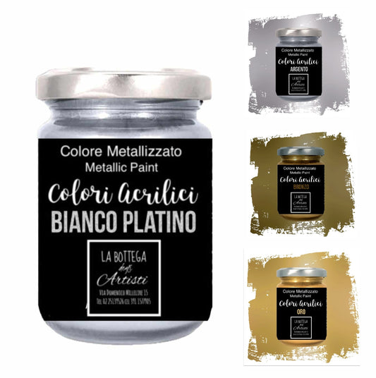 Acrilico Metallic Paint - Colore Metallizzato - 140 ml