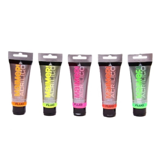 Acrilico Maimeri in tubetto 75 ml - Colori fluo