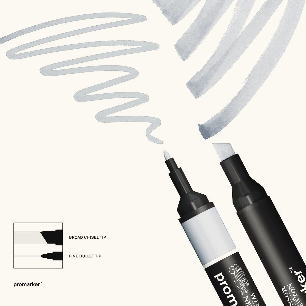 Pennarello Promarker Winsor & Newton - Scala di grigi, Nero, Blender