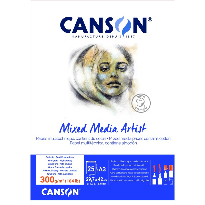 Album Canson Mixed Media Artist - 300 gr A4