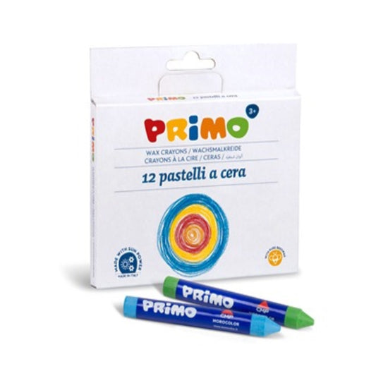 Confezione Pastelli a cera Primo - 12 colori