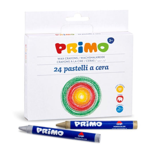 Confezione Pastelli a cera Primo - 24 colori