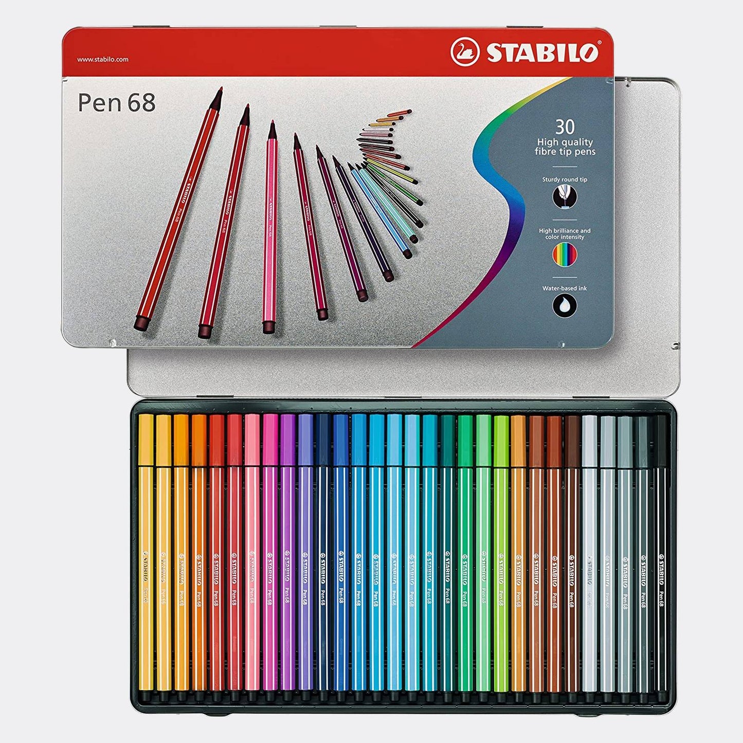 Confezione pennarelli Stabilo pen 68 - 30 colori